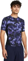 Under Armour T-Shirt UA HG ARMOUR PRINTED SS STARLIGHT Dunkelblau/Blau/Hellblau/Lila