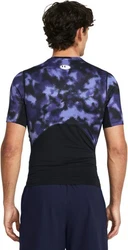 Under Armour T-Shirt UA HG ARMOUR PRINTED SS STARLIGHT Dunkelblau/Blau/Hellblau/Lila