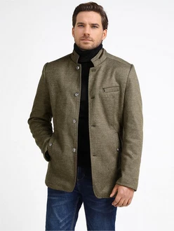Allthemen Kurzmantel mit Stehkragen Business 