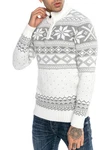 RedBridge Strickpullover Weiß/Creme/Grau