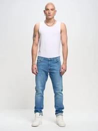 Tapered-fit-Jeans HARPER hohe Leibhhe