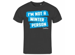 deinshirt Print-Shirt Herren T-Shirt Im not a winter person Funshirt Hellblau/Schwarz/Blau/Weiß