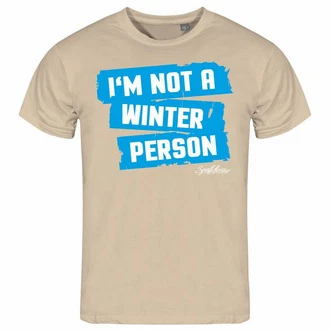 deinshirt Print-Shirt Herren T-Shirt Im not a winter person Funshirt Braun/Weiß/Hellblau/Beige