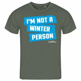 Print-Shirt Herren T-Shirt Im not a winter person Funshirt mit Motiv