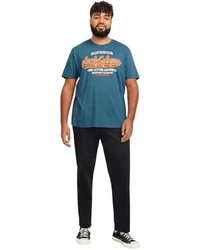 Jack & Jones Print-Shirt T-Shirt Blau/Hellblau
