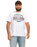 Jack & Jones Print-Shirt T-Shirt Weiß/Schwarz/Rot/Dunkelrot Jack & Jones Print-Shirt T-Shirt Weiß/Schwarz/Rot/Dunkelrot