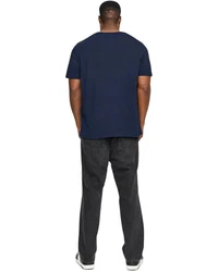 Jack & Jones Print-Shirt T-Shirt Dunkelblau/Hellblau/Blau/Schwarz