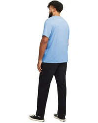 Jack & Jones Print-Shirt T-Shirt Schwarz/Hellblau/Blau
