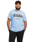 Jack & Jones Print-Shirt T-Shirt Schwarz/Hellblau/Blau Jack & Jones Print-Shirt T-Shirt Schwarz/Hellblau/Blau