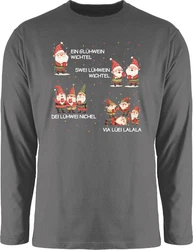 Shirtracer Rundhalsshirt Ein Glühwein Zwei Glühwein Rot/Grau/Dunkelgrau/Dunkelrot