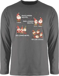 Shirtracer Rundhalsshirt Ein Glühwein Zwei Glühwein Rot/Grau/Dunkelgrau/Dunkelrot