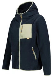 SUBLEVEL Fleecejacke mit Kapuze 