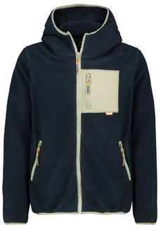 SUBLEVEL Fleecejacke mit Kapuze 