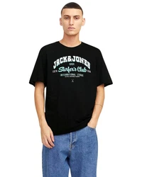 Jack & Jones Print-Shirt (Spar Set, 3er-Pack) Dunkelblau/Schwarz/Hellblau/Blau/Grau/Dunkelgrau