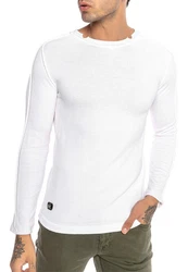 RedBridge Strickpullover Weiß/Creme/Dunkelblau