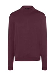 MAERZ Muenchen Pullover Stehkragen 1/1 Arm Dunkelrot/Bordeaux/Lila