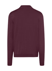 MAERZ Muenchen Pullover Stehkragen 1/1 Arm Dunkelrot/Bordeaux/Lila