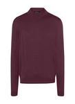 MAERZ Muenchen Pullover Stehkragen 1/1 Arm Dunkelrot/Bordeaux/Lila