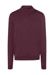 MAERZ Muenchen Pullover Stehkragen 1/1 Arm Dunkelrot/Bordeaux/Lila