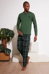 Buratti Pyjama Regular Fit (2 tlg) Grün/Dunkelgrün