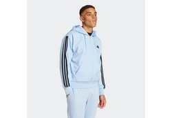 adidas Sportswear Sweatshirt 3S FL FZ HD Hellblau/Blau