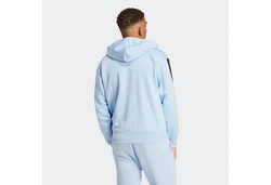 adidas Sportswear Sweatshirt 3S FL FZ HD Hellblau/Blau