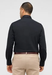 Eterna Langarmhemd MODERN FIT NON IRON Schwarz/Dunkelblau