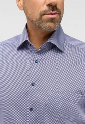 Eterna Langarmhemd COMFORT FIT NON IRON Grau/Dunkelblau/Hellblau/Blau