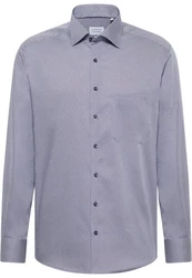 Eterna Langarmhemd COMFORT FIT NON IRON Grau/Dunkelblau/Hellblau/Blau