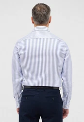 Eterna Langarmhemd SLIM FIT NON IRON Hellblau/Blau/Weiß/Dunkelblau