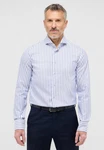 Eterna Langarmhemd SLIM FIT NON IRON Hellblau/Blau/Weiß/Dunkelblau