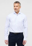 Eterna Langarmhemd SLIM FIT NON IRON Weiß/Hellblau/Dunkelblau
