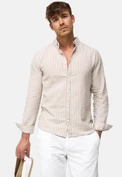 Indicode Langarmhemd Brayden Gelb/Rosa/Khaki/Beige
