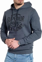 Jack & Jones Kapuzensweatshirt mit Kängurutasche Gelb/Dunkelblau/Dunkelgrau/Hellblau/Grau