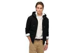 Superdry Sweatjacke Essential Logo Zip Hoodie Schwarz/Hellblau/Khaki/Weiß
