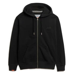 Superdry Sweatjacke Essential Logo Zip Hoodie Schwarz/Hellblau/Khaki/Weiß