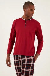 Buratti Pyjama Regular Fit (2 tlg) Dunkelrot/Bordeaux