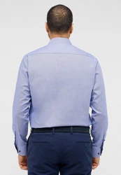 Eterna Langarmhemd COMFORT FIT NON IRON Hellblau/Dunkelblau/Blau