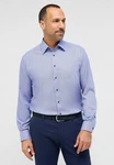 Eterna Langarmhemd COMFORT FIT NON IRON Hellblau/Dunkelblau/Blau