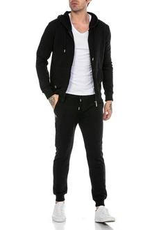 RedBridge Jeanshemd Jogginganzug Sweat Suit Set Sweatjacke Hose 