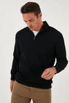 Buratti Sweatshirt Regular Fit Schwarz/Rot/Grau/Dunkelblau