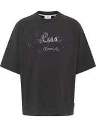 CARLO COLUCCI T-Shirt Donevski Schwarz/Dunkelgrau/Dunkelblau/Beige/Grau