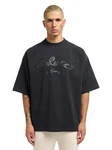 CARLO COLUCCI T-Shirt Donevski Schwarz/Dunkelgrau/Dunkelblau/Beige/Grau