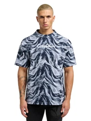 CARLO COLUCCI T-Shirt Dorn Blau/Dunkelblau/Grau/Rot