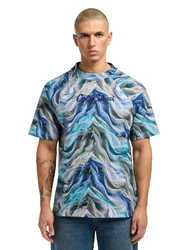 CARLO COLUCCI T-Shirt Dorn Blau/Grau