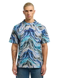 CARLO COLUCCI T-Shirt Dorn Blau/Grau