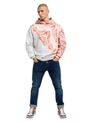 CARLO COLUCCI Hoodie Draicchio Rosa/Orange/Rot