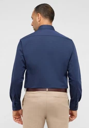 Eterna Langarmhemd MODERN FIT NON IRON Dunkelblau/Blau