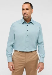 Eterna Langarmhemd COMFORT FIT NON IRON Hellblau/Blau