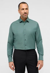 Eterna Langarmhemd MODERN FIT NON IRON Grün/Türkis